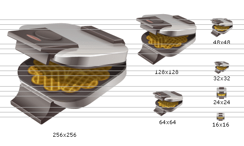 Waffle-iron icon